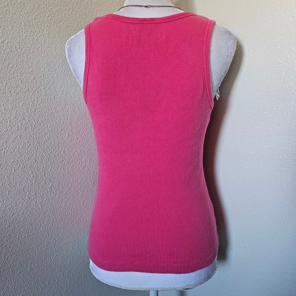 Victoria's Secret Sexy Little Things Pink Rhinestone Tank Top - Picture 3 of 6